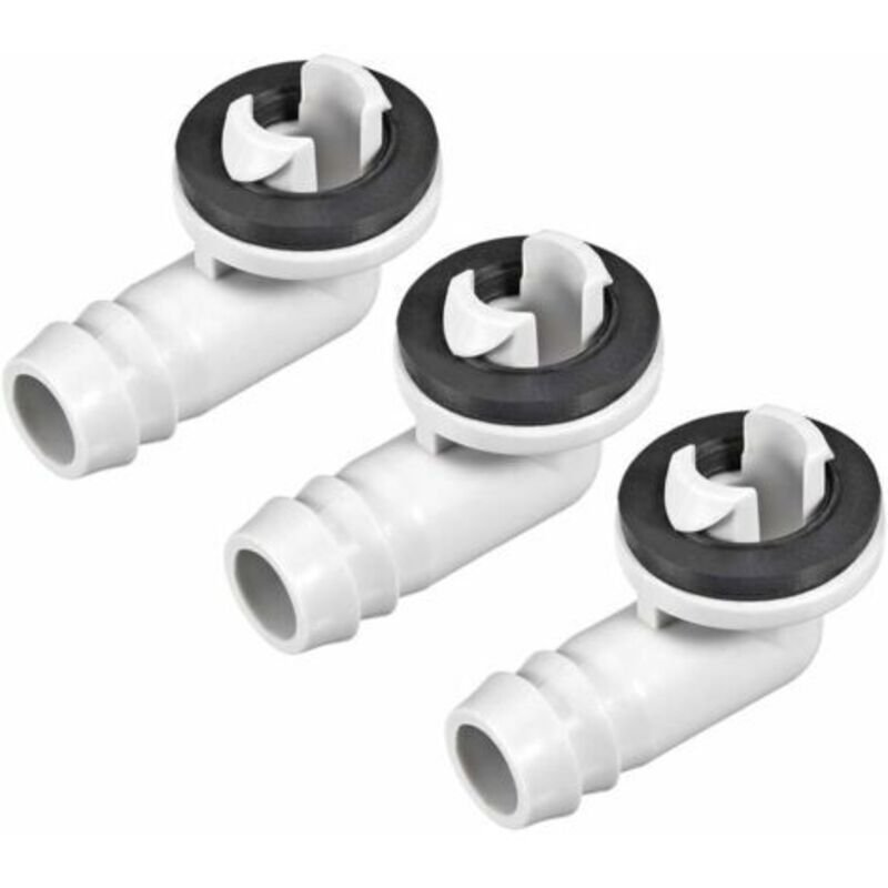 Winkelverbinder für Klimaanlage-Ablaufschlauch – 15 mm – für Mini-Split- und Fenster-Klimageräte – 3 Stück