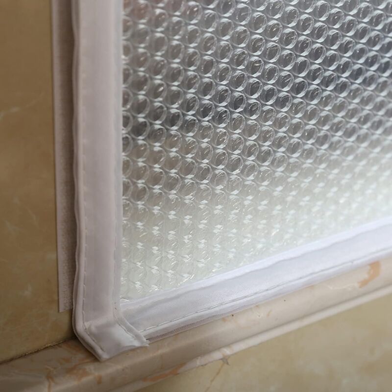 Winter-Fenster-Isolierset, Isolierfolie für Fenster, Isoliervorhänge, Fensterabdeckung aus Kunststoff, Kälteschutz, Wärmedämmung, Breite x Höhe (110