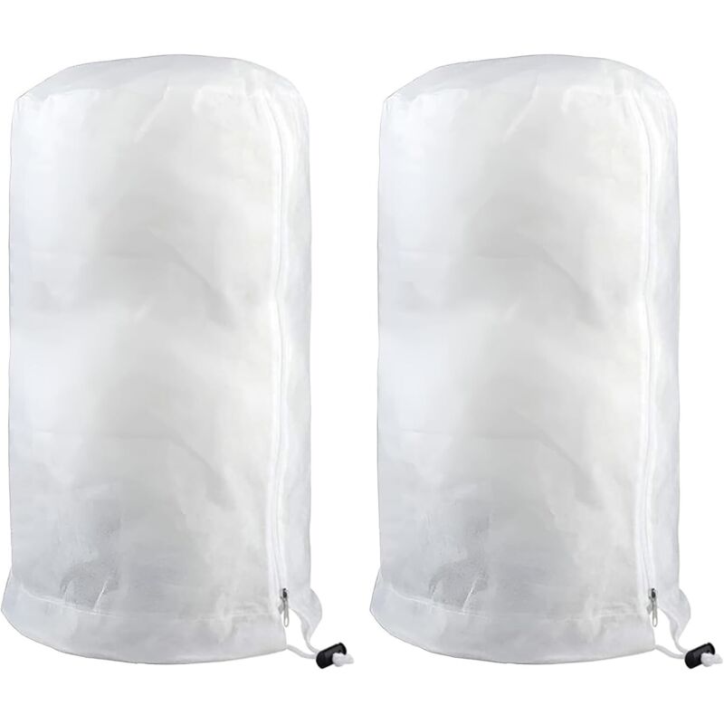 Winterabdeckung, 2 Stück Winterabdeckung für Outdoor-Pflanzen, Winterabdeckung für Outdoor-Pflanzen mit Reißverschluss und Kordelzug,