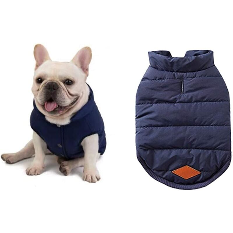 Wintermäntel für Hunde, Hundekleidung, Jacke, warmer gefütterter Wintermantel, französische Bulldogge, Mops, Hundekleidung, Weste (Größe xxl)