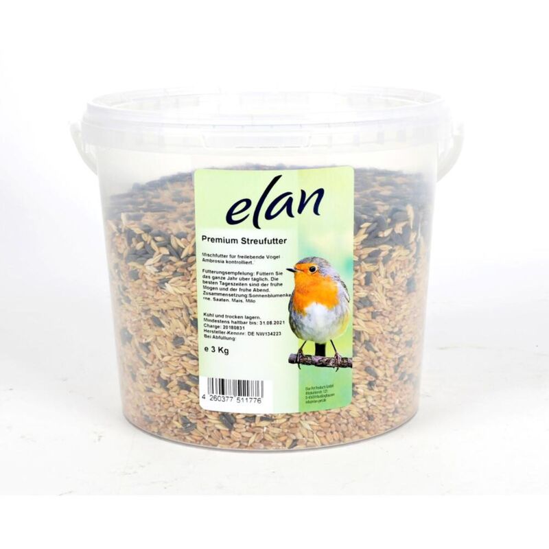 Buri - Winterstreufutter 3kg Eimer Wildvogel Vögel füttern Samen Großpackung Sonneblumenkerne etc.