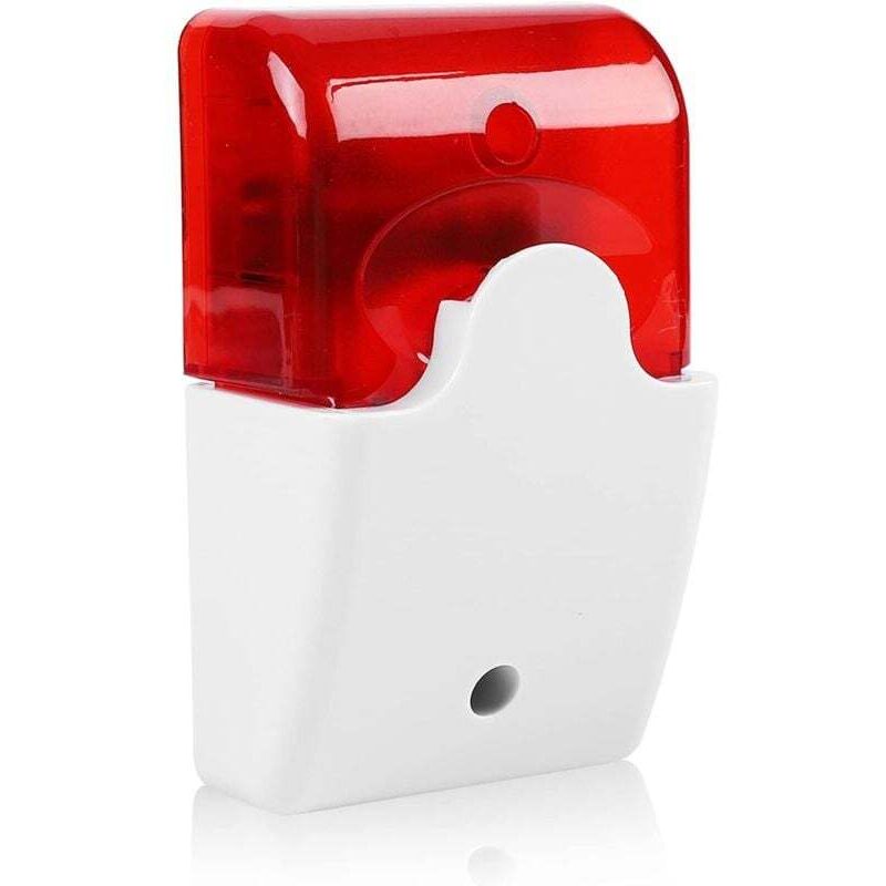 Wired Blinkende Strobe Sirene DC 12V Sound Alarm Rot Licht Sound Sirene Home Security Alarm System