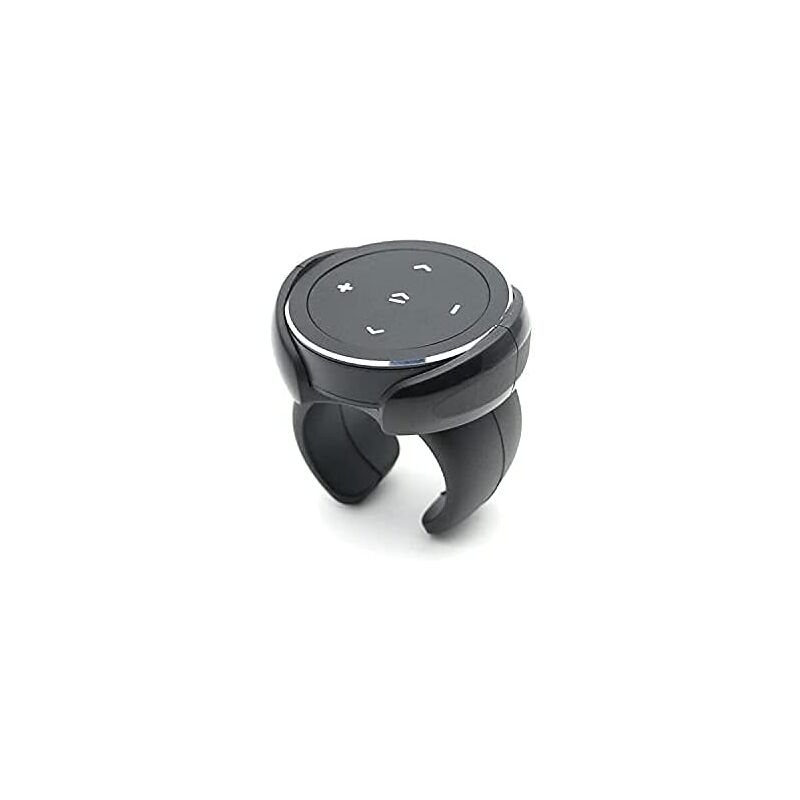 ZVD - Wireless Bluetooth Multimedia Button Remote Selfie Control Car Motorcycle Steering Wheel Music for iPhone with Stand