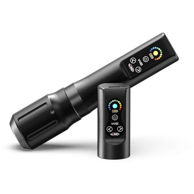 Wireless Tattoo Machine, Tattoo-Maschinen-Set, Tattoo Pen Set, Professionelle Tätowiermaschine, 900mAh mit zwei Batterien Kinsi