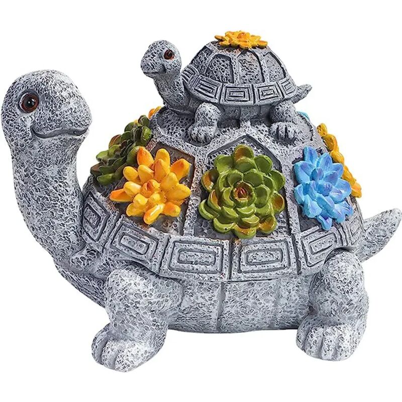 Witziger, schildkrötenförmiger Aschenbecher mit Deckel für Balkon und Garten originelles Design
