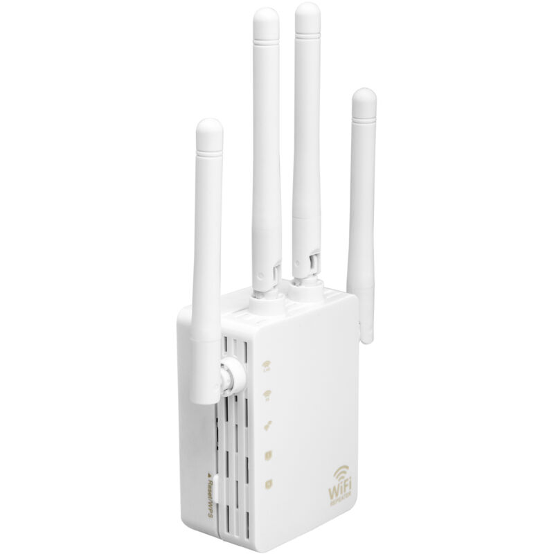 WLAN-Extender, schnellster 5G-Dualband-WLAN-Signalverstärker mit 1200 Mbit/s, familienfreundlich, Remote-Extender deckt 793 m² und 40 Geräte ab,