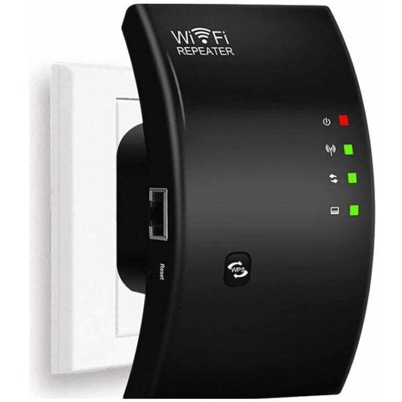 WLAN-Repeater, WLAN-Verstärker, Leistungsstarker WLAN-Verstärker, N300 WLAN-Repeater, WLAN-Signalverstärker, 1 Ethernet-Anschluss, Reichweite bis zu