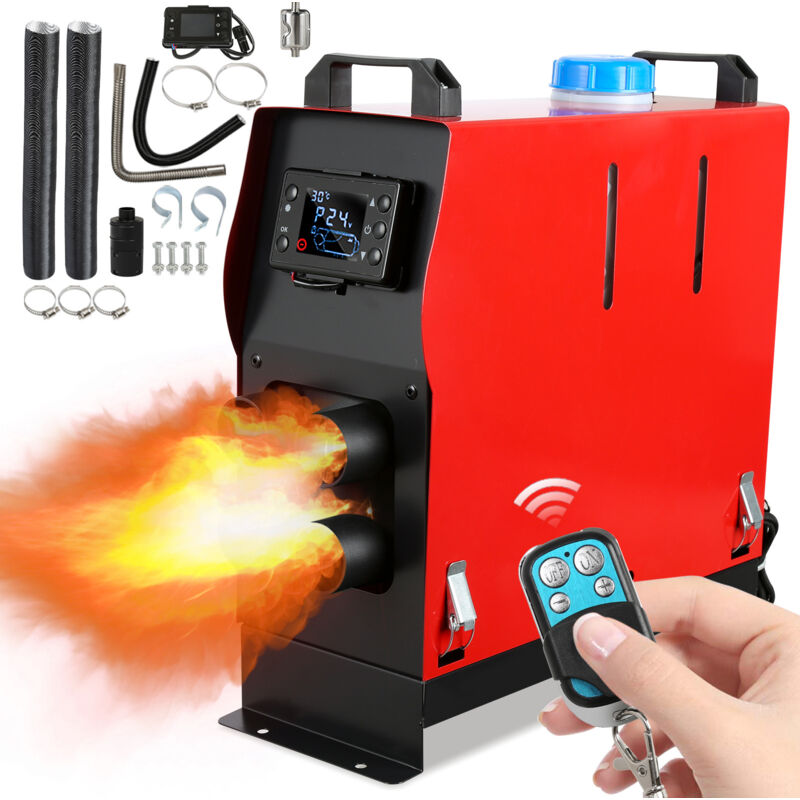 Wolketon 12V Diesel Standheizung 8 KW Luftheizung Air Heater Luft Dieselheizung für Auto RV LKW Wohnmobil Bus LCD schalter mit Fernbedienung