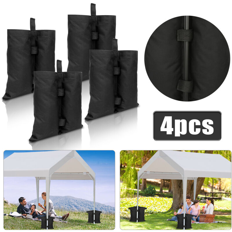Wolketon 4pcs Pavillon Sandsäcke als Standfuß-Gewichte – Zelt & Pavillon Beschwerung für sicheren Halt
