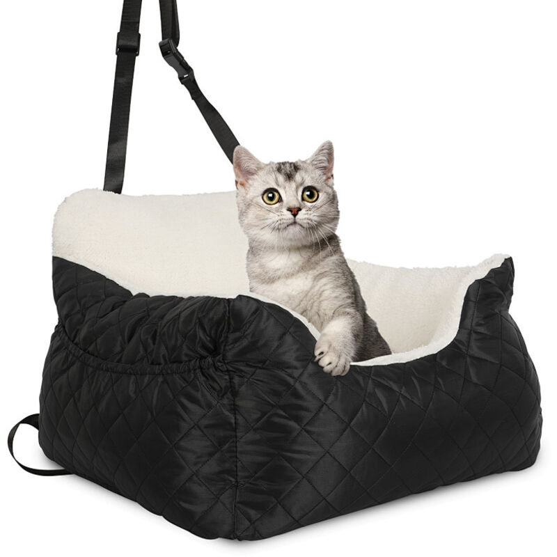 Wolketon Autositz für Hunde Tragbarer Hundeautositz, Gepolstertes Hundebett, Abnehmbarer Haustiersitz für Kleine und Mittelgroße Hunde bis zu 50 kg