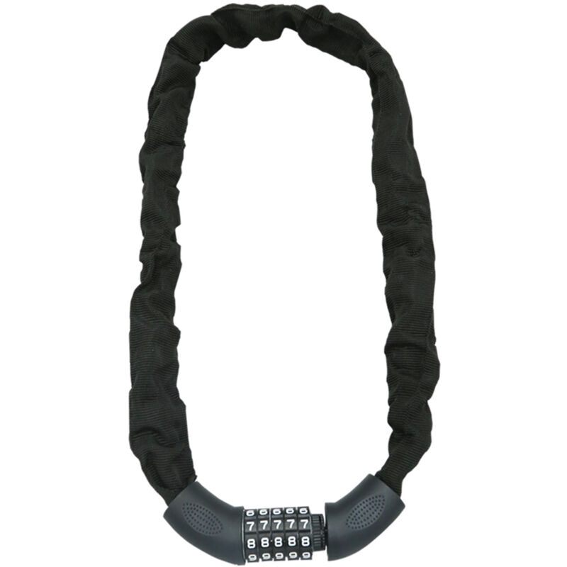 Wolketon Fahrradschloss 120cm lang Fahrradschloss Zahlen mit Zahlen Fahrrad-Ketten-Schloss für Kinder und Erwachsene und Motorrad sicherheitsstufe