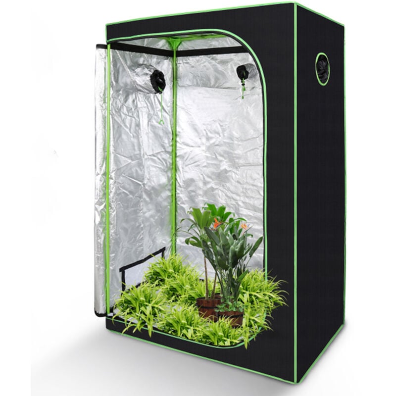 Wolketon Growzelt Zuchtzelt Gewächshaus Growbox Zuchtzelt Pflanzenzelt Indoor Growroom 120x60x180CM