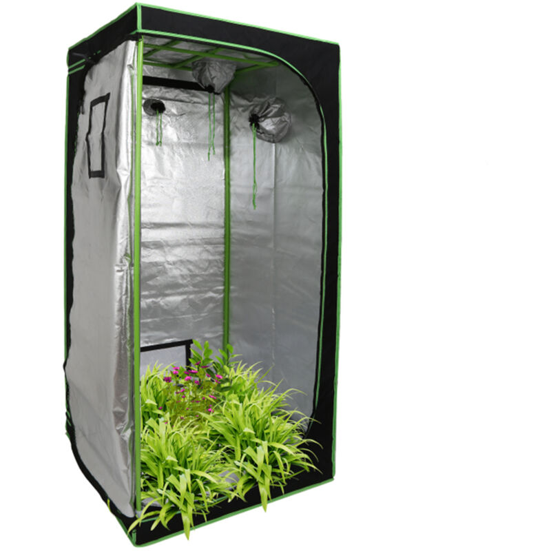 Wolketon Growzelt Zuchtzelt Gewächshaus Growbox Zuchtzelt Pflanzenzelt Indoor Growroom 80x80x180CM
