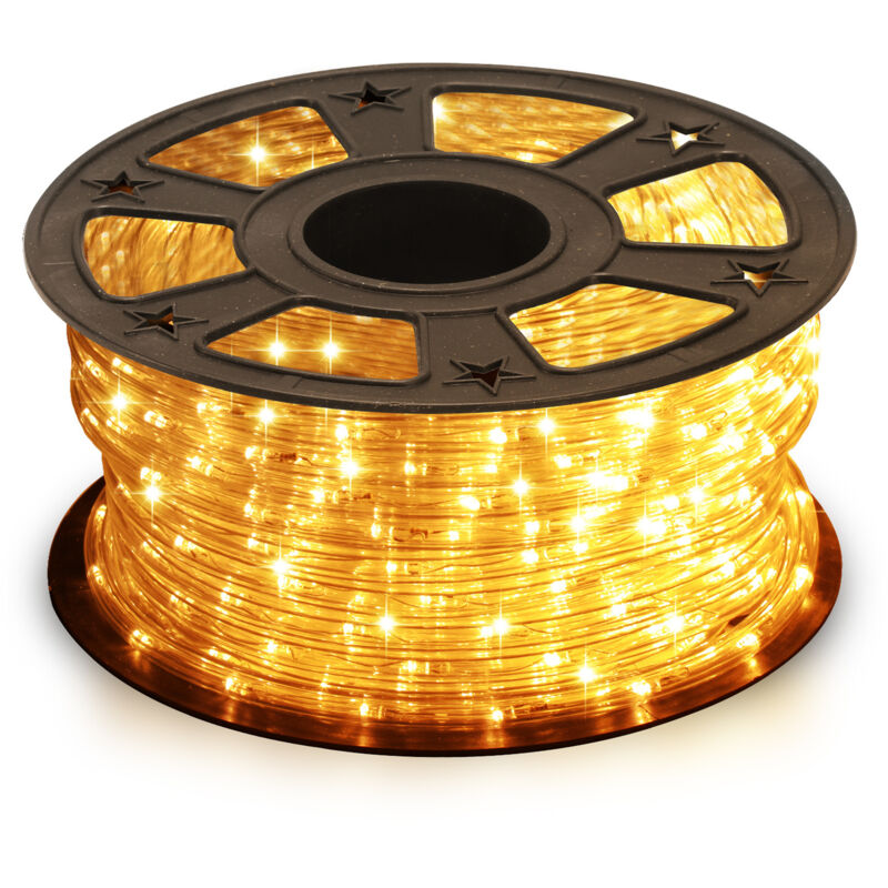 Wolketon LED Lichtschlauch Lichterkette Beleuchtung Gelb 30 Meter LED für Drinnen/Draußen Weihnachten Beleuchtung Dekoration Lichterschlauch