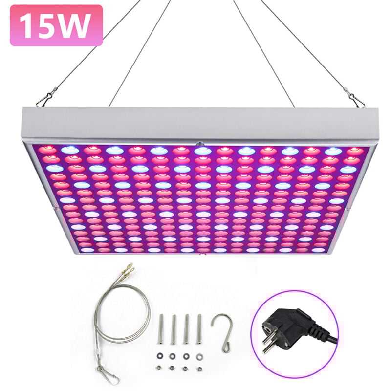 Wolketon LED Pflanzenlampe Sonnrnlicht, Flowerpot Lampe 225 LEDs(rot,blau), Pflanzenlicht Led Grow Lampe,Blumenlampe Wachstumslampe für