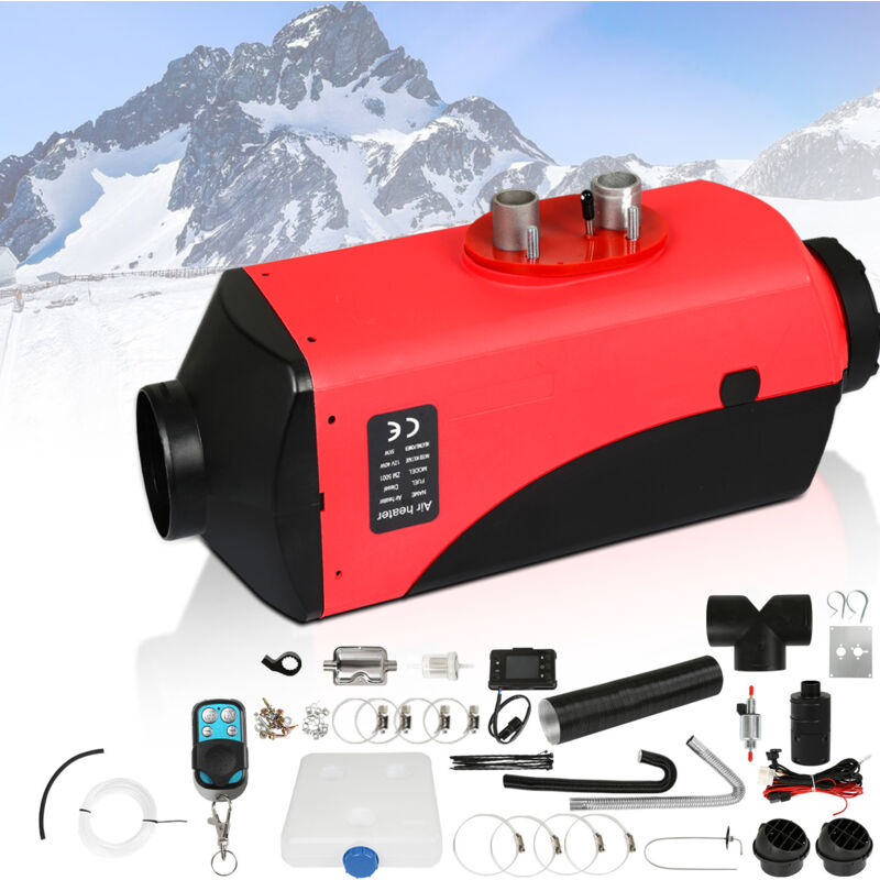 Wolketon Luft Dieselheizung Standheizung 12 V 5 kW, Luftheizung Air Diesel Diesel Standheizung Lufterhitzer. Dieselheizung mit LCD-Display &