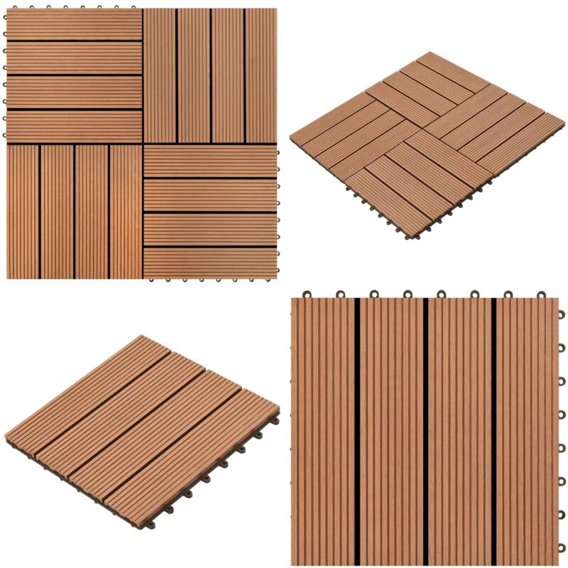 Wpc Fliese Barfussdiele Terrassenfliese Bodenfliese - wpc Fliesen - Gartenmöbel - Terrassendielen - Balkonterrasse - Poolumrandung - Home & Living