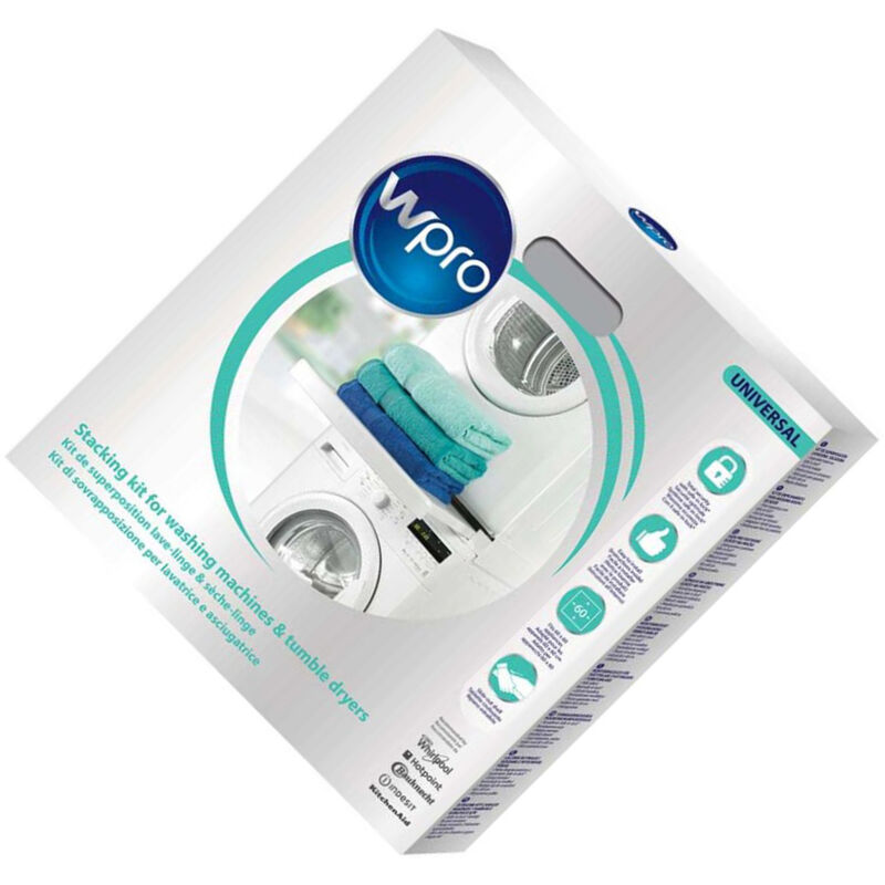 Whirlpool - Ersatzteil - Stapelkit mit Schublade und Wäscheständer, original - - indesit