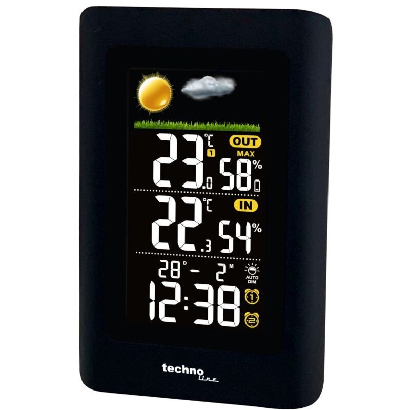 Technoline - Wetterstation ws 6447 mit Farbdisplay Tragbare Wetterstation