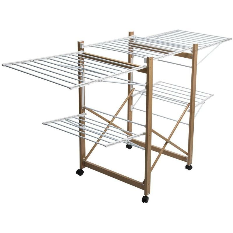 5five Simply Smart - Wäscheständer, 2 Ebenen, auf Rollen