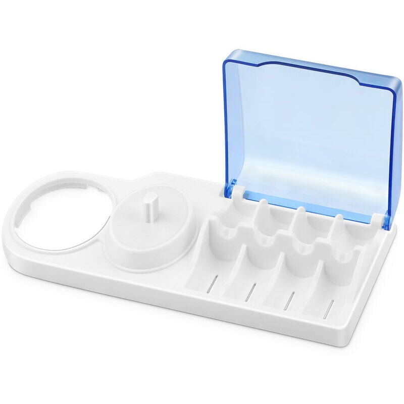 x Zahnbürstenhalter, kompatibel mit dem Handstück der elektrischen Zahnbürste von Oral-B, Halter für 4 Aufsteckbürsten, Ladegerät und elektrische