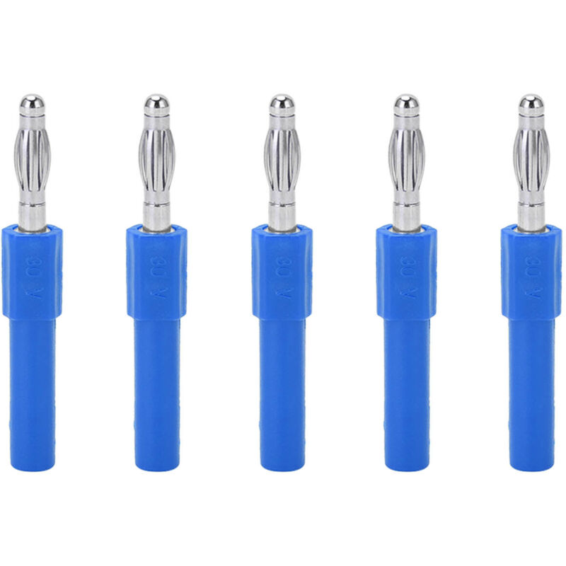 Xiuganpo 4mm Bananenstecker-Adapter, Starke Verbindung, Gute Leitfähigkeit, Konvertierungsstecker für industrielle Instrumente (BLAU)