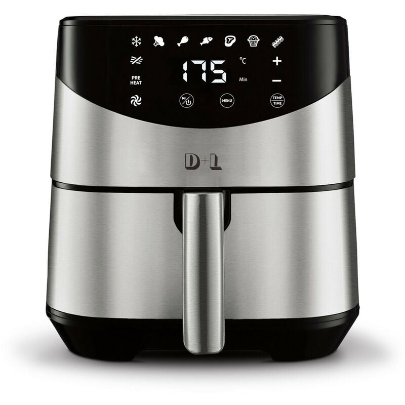 Apex - xl Heißluftfritteuse 8L Fritteuse 1700W Heißluft Friteuse Grill Fritöse 57030