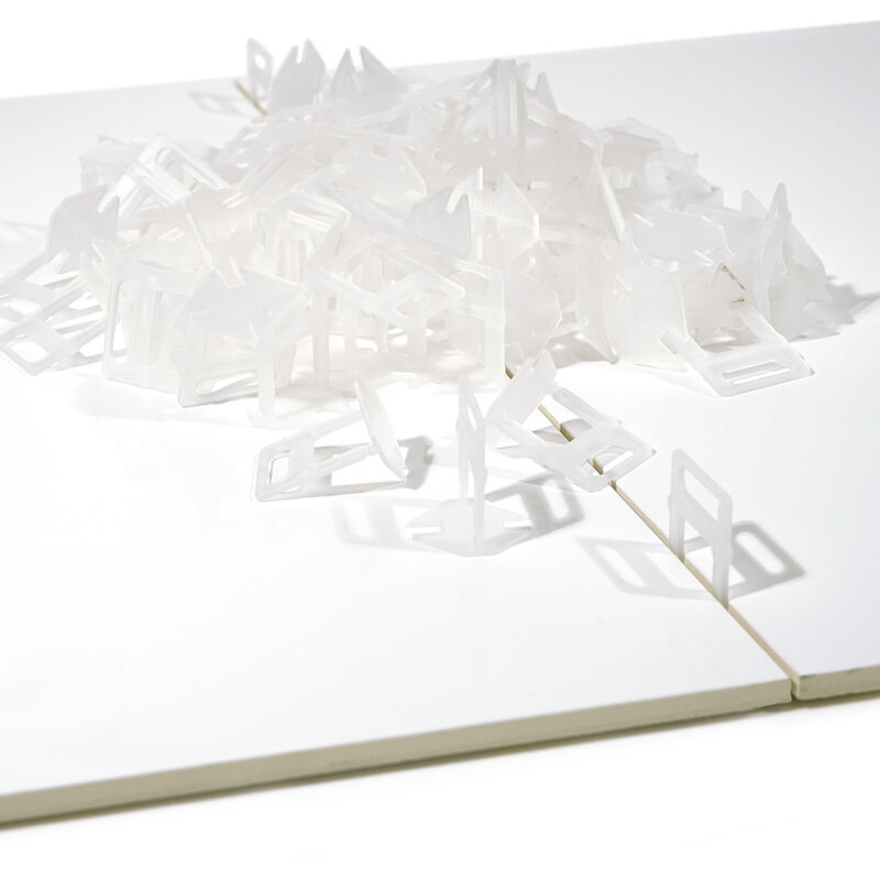 300x Zuglaschen für Fliesen Nivelliersystem, 1,0 mm Fugenbreite, Fliesen Verlegehilfe, Laschen mit Sollbruchstelle - Xpotool