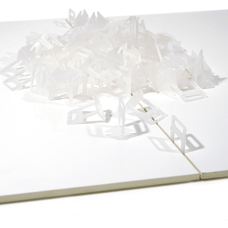 Xpotool - 100x Zuglaschen für Fliesen Nivelliersystem, 1,0 mm Fugenbreite, Verlegehilfe für Fliesen, Laschen mit Sollbruchstelle