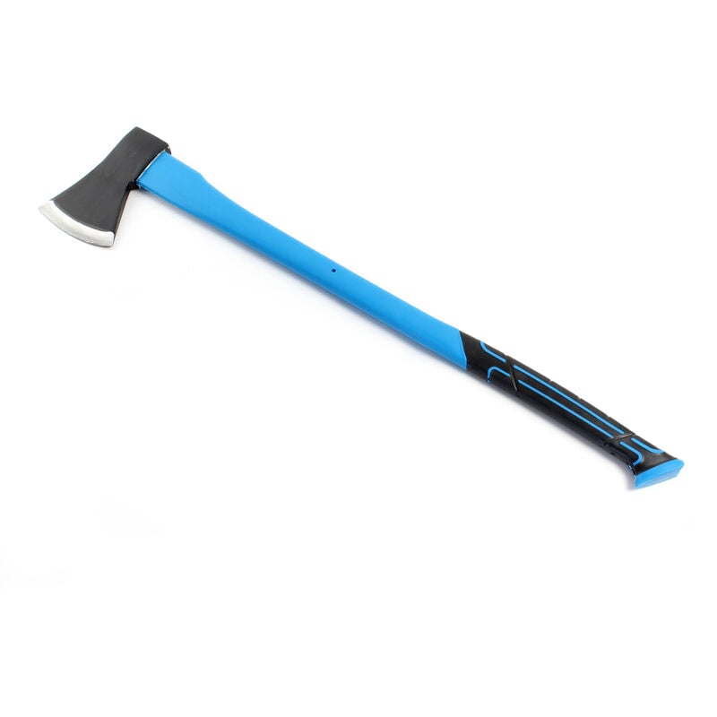 Wiltec - Spaltaxt 1500 g mit 860 mm Stiel aus Fiberglas, Klinge aus Carbonstahl, Holzaxt für Brennholz, Spaltbeil Axt