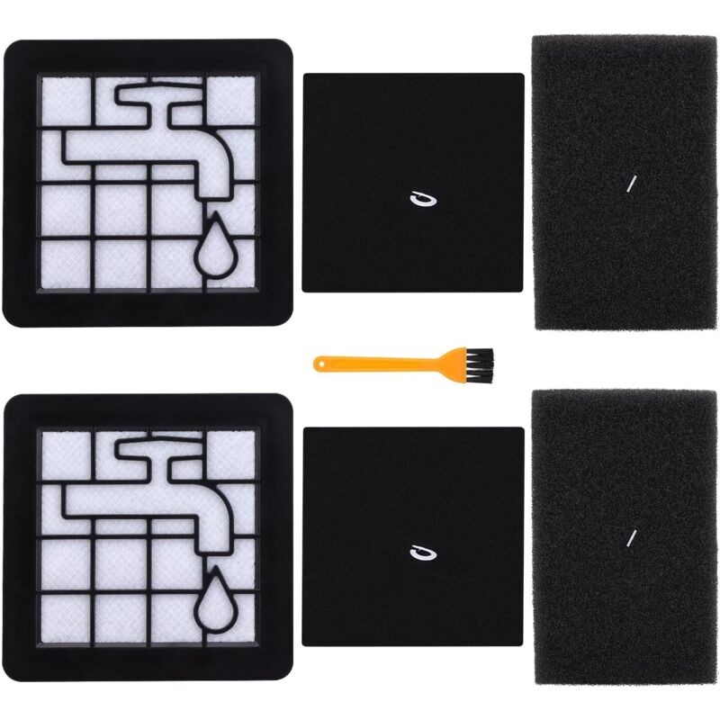 XV1220/01 Ersatz Filter Set kompatibel mit Philips Beutellose Staubsauger 2000 Serie, Hepa Filter Set für Philips