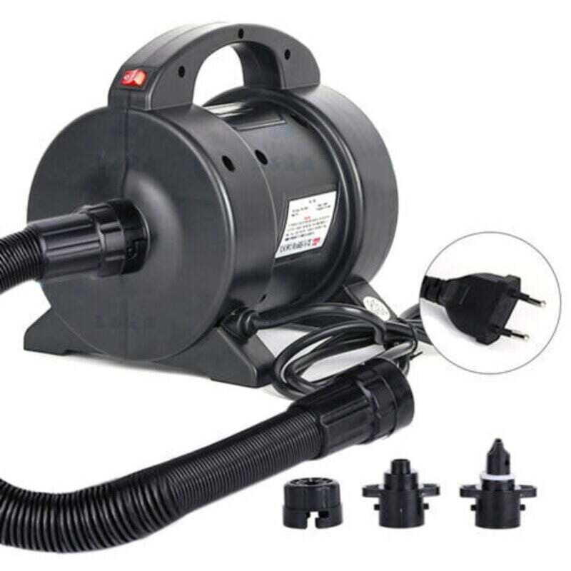 XVX - Tragbare 1600 w Elektropumpe Luftmatratze Schnellaufblaspumpe Elektrische Luftpumpe Inflator Deflator mit 2 Düsen für Luftbett-Floßboote