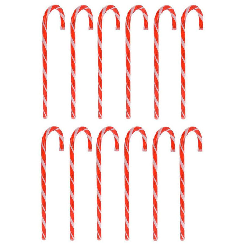 Xxl Deko Zuckerstangen - 12er Set / 62 cm - Weihnachts Winter Deko zum Aufstellen
