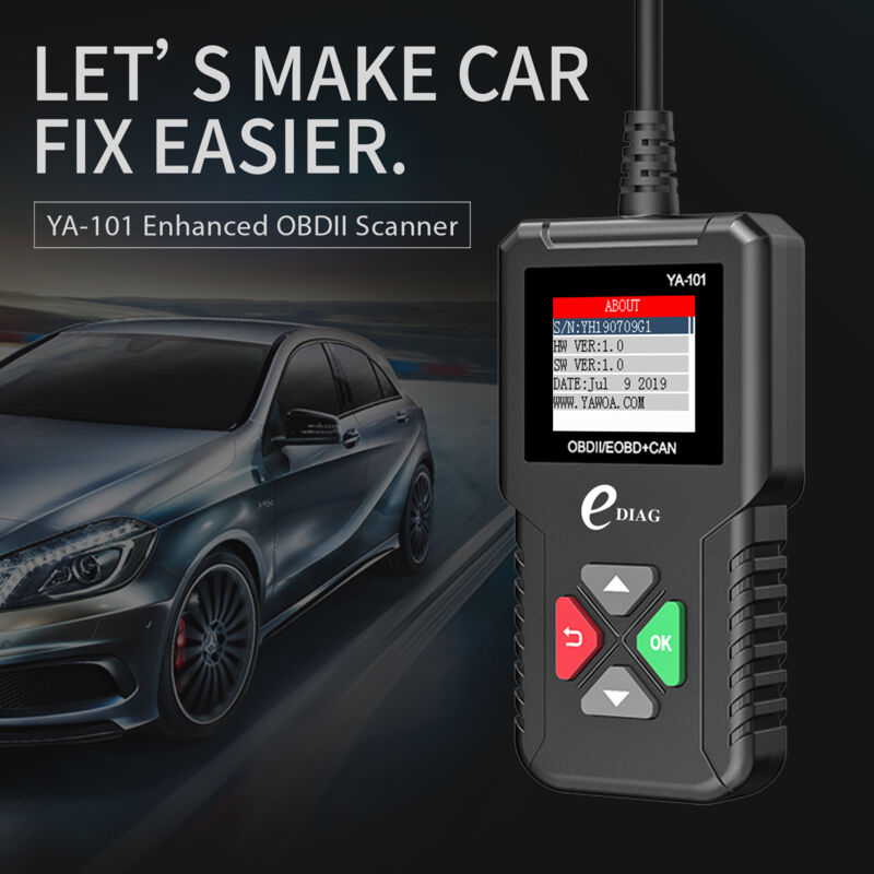 YA-101OBD2 Kfz-Motor Fehler lesen Karte Diagnosegerät O BD-Tester Version