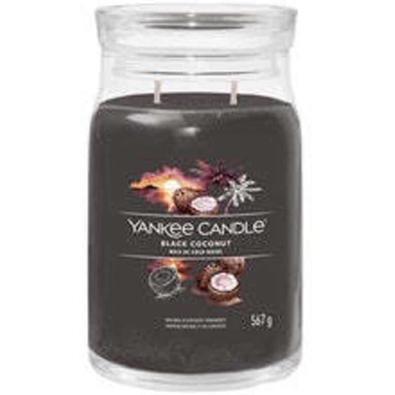 Yankee candle - black coconut signature candle cerny kokos - vonna svicka 3680g