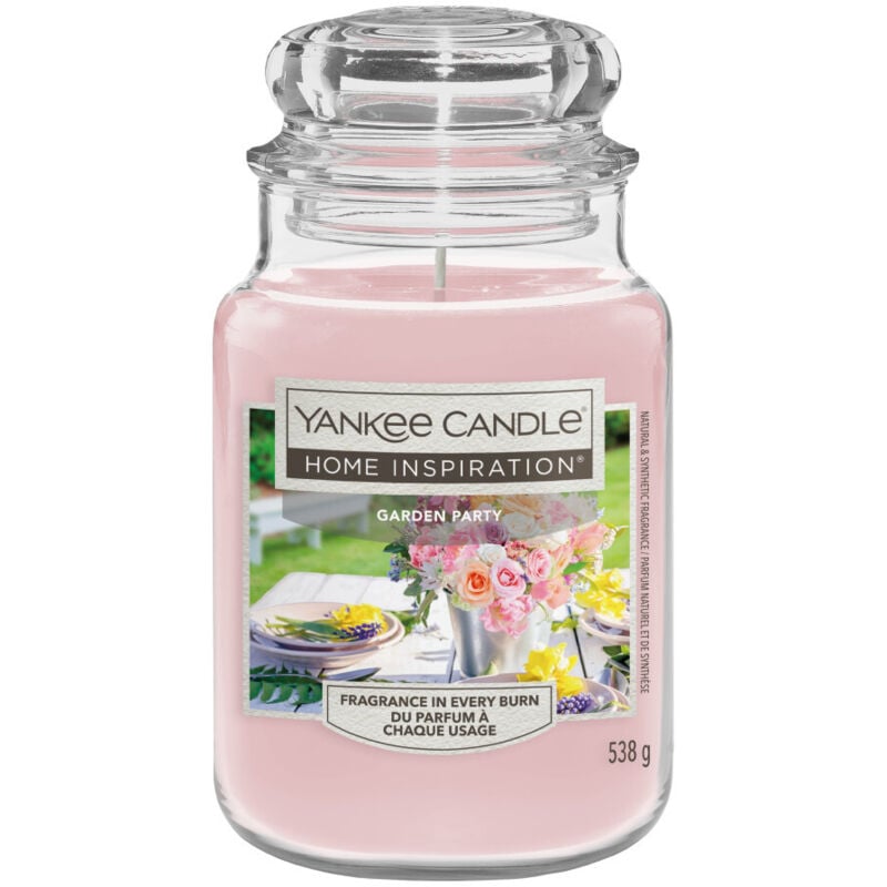 Yankee Candle Duftkerze Großes Glas Garden Party 538 g rosa