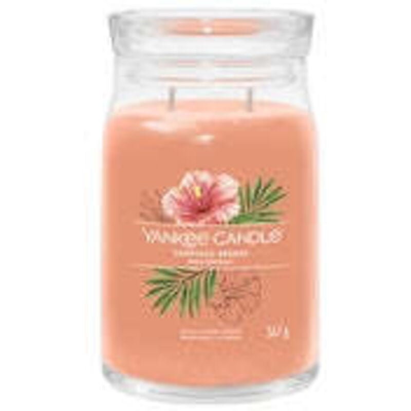 Yankee candle - tropical breeze signature candle tropicky vanek - vonna svicka 3680g