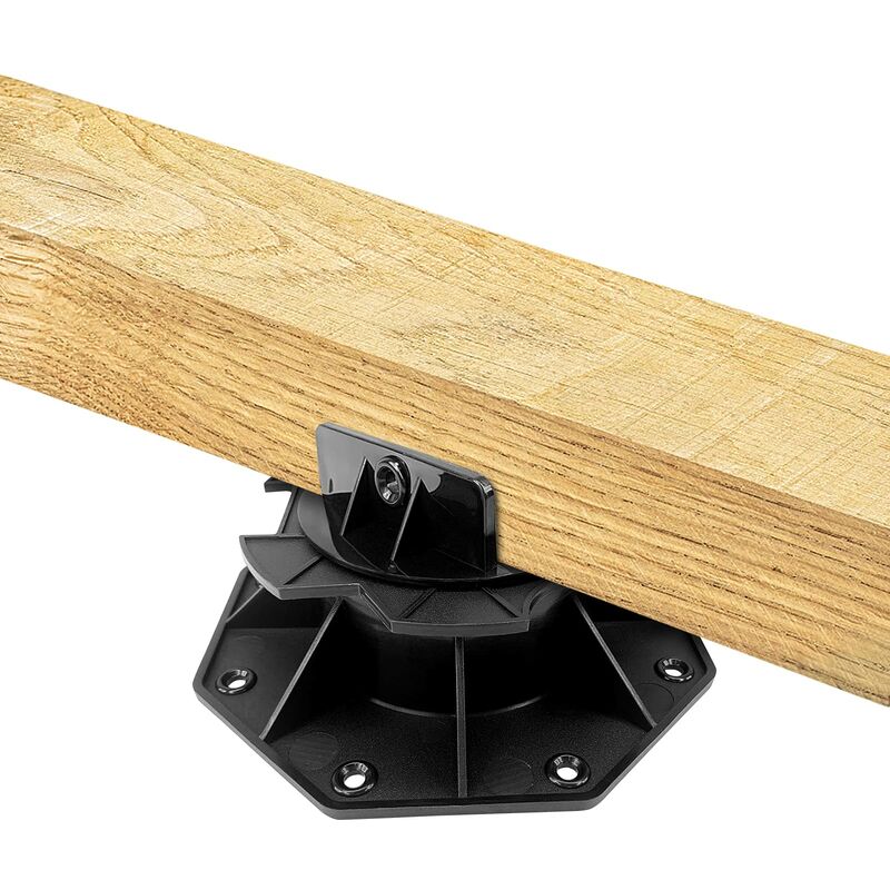 Stelzlager höhenverstellbar Stellfüße-Terrassenlager Justierbarer Balkenlager Stelzlager für Terrassendielen-Unterkonstruktion, Terrassenplatten,