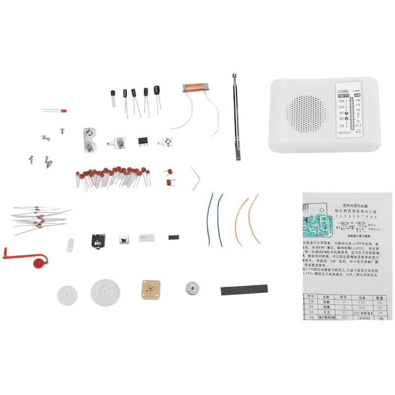 Yctze Dualband-AM/FM-Radio-Bausatz, Elektronik-Bausatz für Schüler, Bausätze für selbstgebaute Kristallradios, AM-Stereo-Radio, Radiosender-Bausatz.