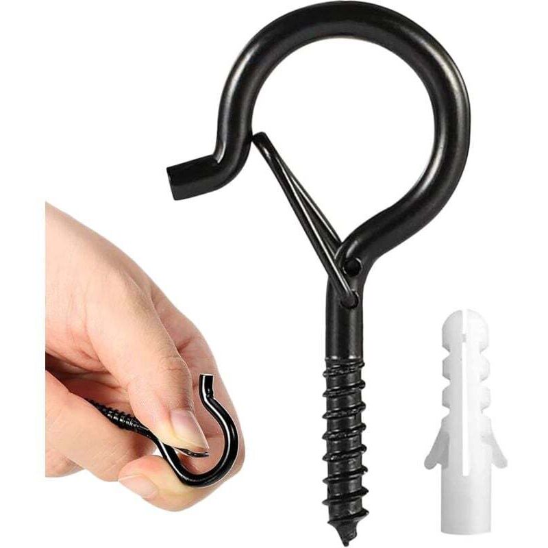 12er-Pack Schraubhaken, Deckenschraubhaken, Aufhängehaken für den Innen- und Außenbereich, Weihnachtsbeleuchtung, Außendraht, Lichterketten,