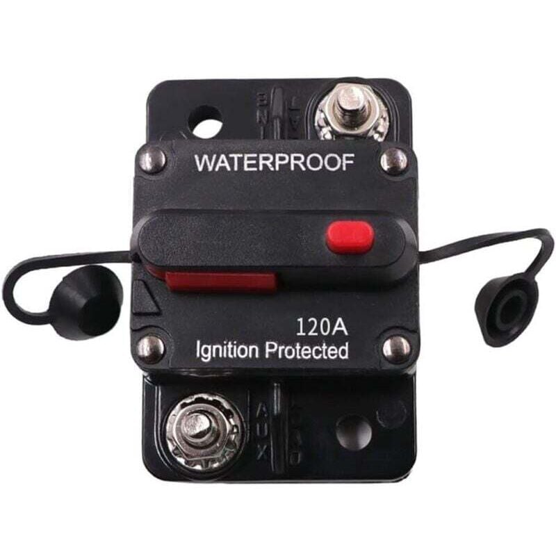 YMYNY 150A Auto-Leistungsschalter, DC 12V - 48V wasserdichter Leistungsschalter mit manueller Rückstellung für Auto, Boot, Fahrrad, Stereoanlage,