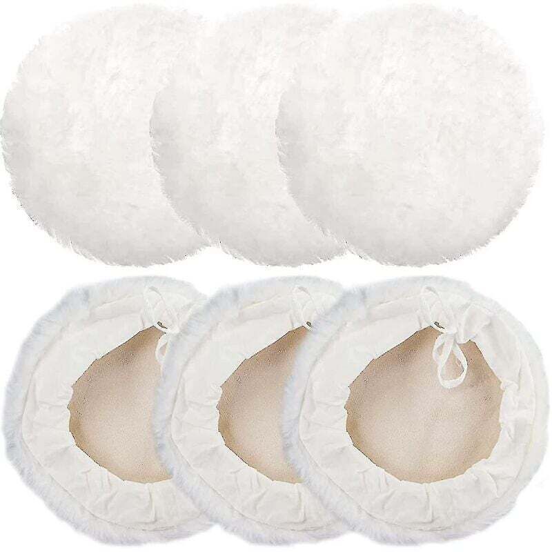 YMYNY 180 mm Polierpad-Set, 6 Packungen, Polierhauben-Set, Auto-Polierscheibe, Wollhaube, Poliermaschine P Produktdetails anzeigen