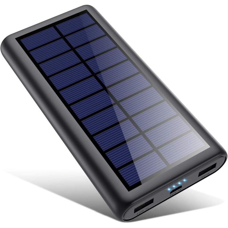YMYNY 26800 mAh Solar-Powerbank, energiesparend – Powerbank mit Solarladegerät und erweiterter IC-Steuerung – universelles tragbares Ladegerät für