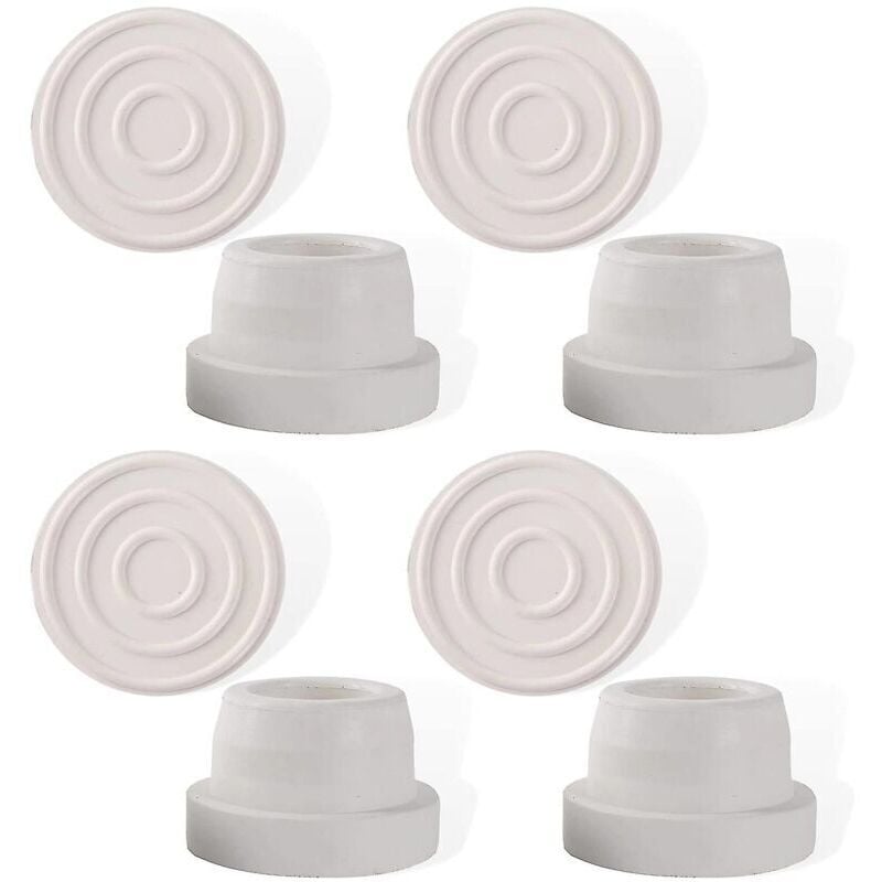 YMYNY 4er-Pack Gummi-Poolleiter-Stoßfänger, passend für Rohre mit 4,8 cm Innendurchmesser, Leiterstopper für eingebaute Pools, Zubehör zum Schutz der