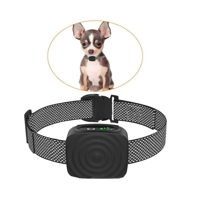 Anti-Bell-Halsband für kleine/mittelgroße Hunde, 2,3–6,8 kg, stoßfreies, wiederaufladbares Anti-Bell-Halsband mit einstellbarer Empfindlichkeit und