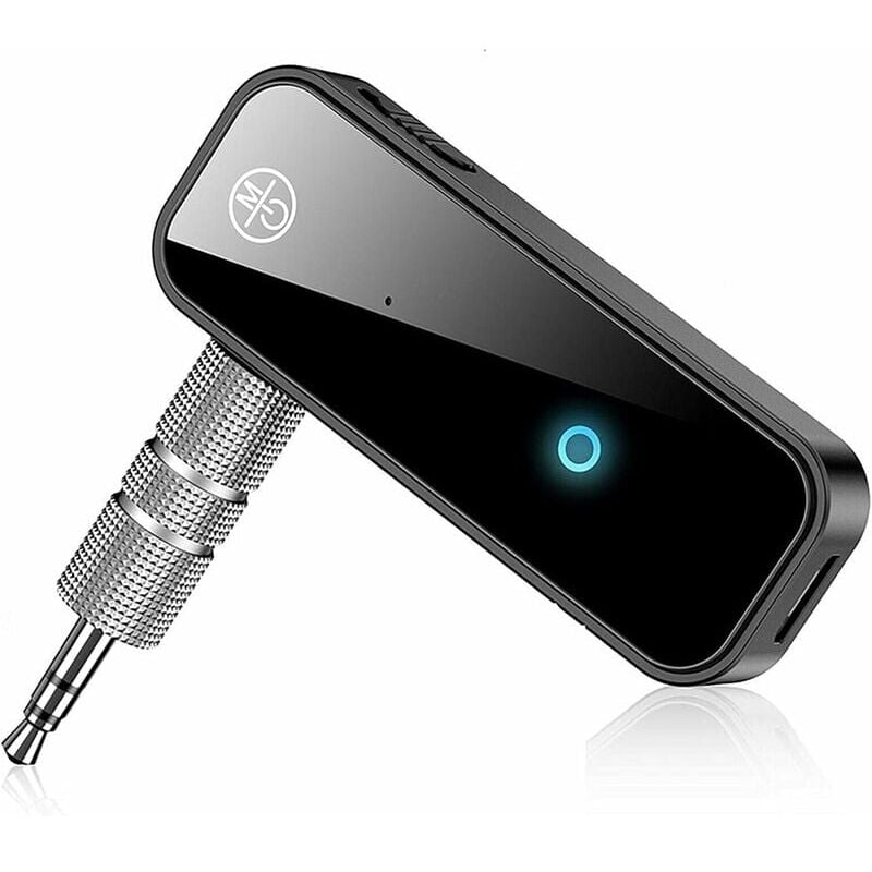 Bluetooth-Autoadapter, Bluetooth 5.0-Empfänger, Bluetooth-Adapterbuchse, Bluetooth-Auto-Aux, 3,5-mm-Buchse, tragbarer kabelloser Audioadapter für