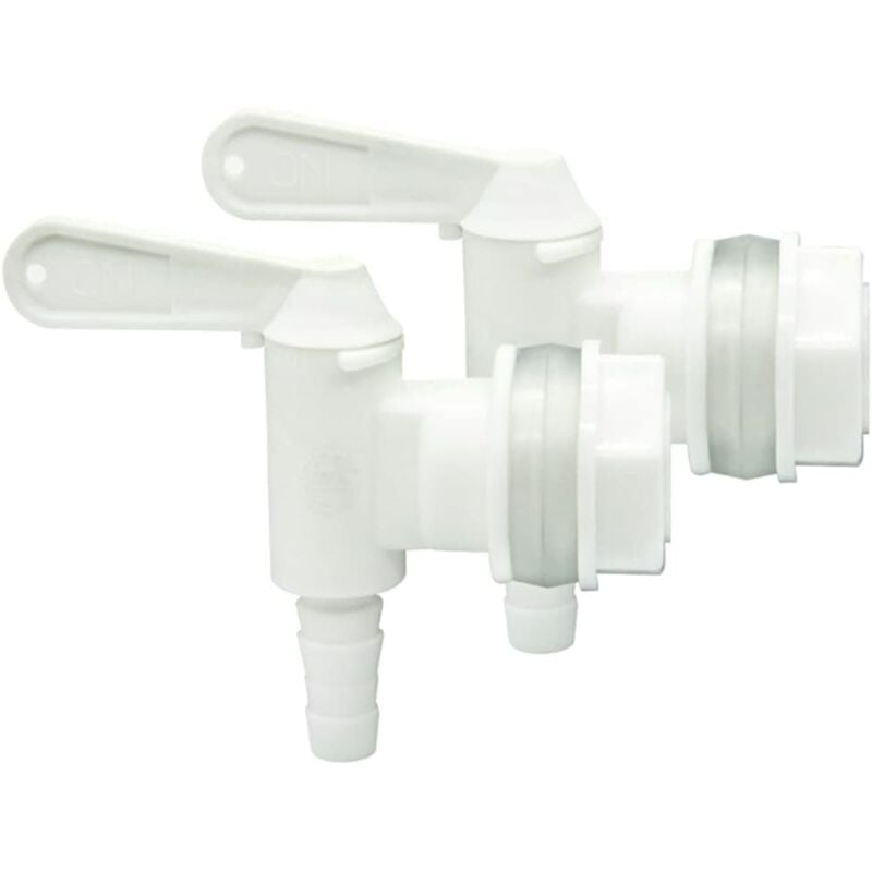 Dtoterul 2 Stück Kunststoff-Wasserhahn, Kunststoff-Abfüllhahn, Abfülleimer-Wasserhahn, Heimeimer-Wasserhahn, Ersatz-Wasserhahn für selbstgebraute