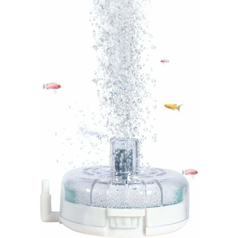 Filter für Aquarien, Aquariumfilter mit Ausströmerstein, Schwammfilterpolster und biochemischem Filtermaterial, geräuschloser Filter für 10-25 Liter