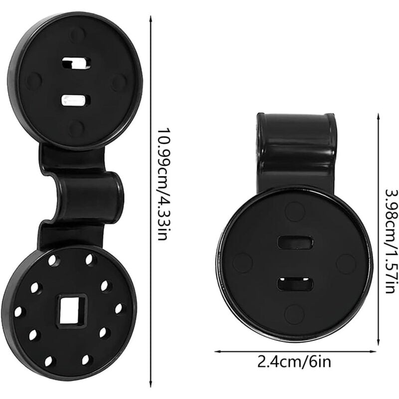 Gewächshaus-Clips, Gewächshaus-Clips, Schattentuch-Clips, Planen-Clips, schwarze Clips, 100 Stück - Ymyny