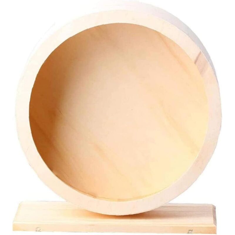 Hamsterrad, geräuschloses Hamsterrad, Hamsterrad aus Holz, Laufrad für Rennmäuse, Chinchillas, Laufrad für kleine Nagetiere (s) - Ymyny